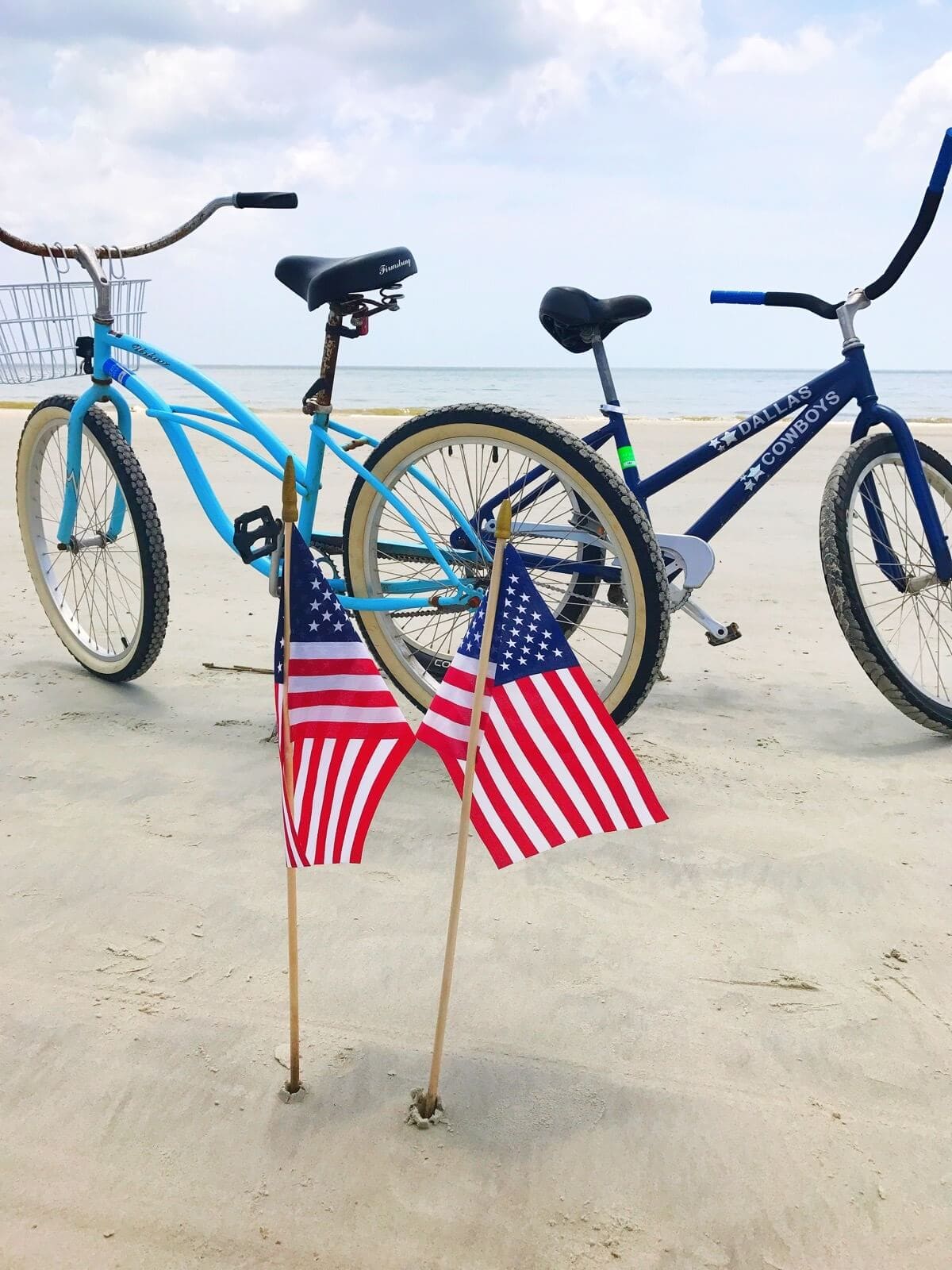 Two Bikes on the Beach 4th of July at Hilton Head, SC